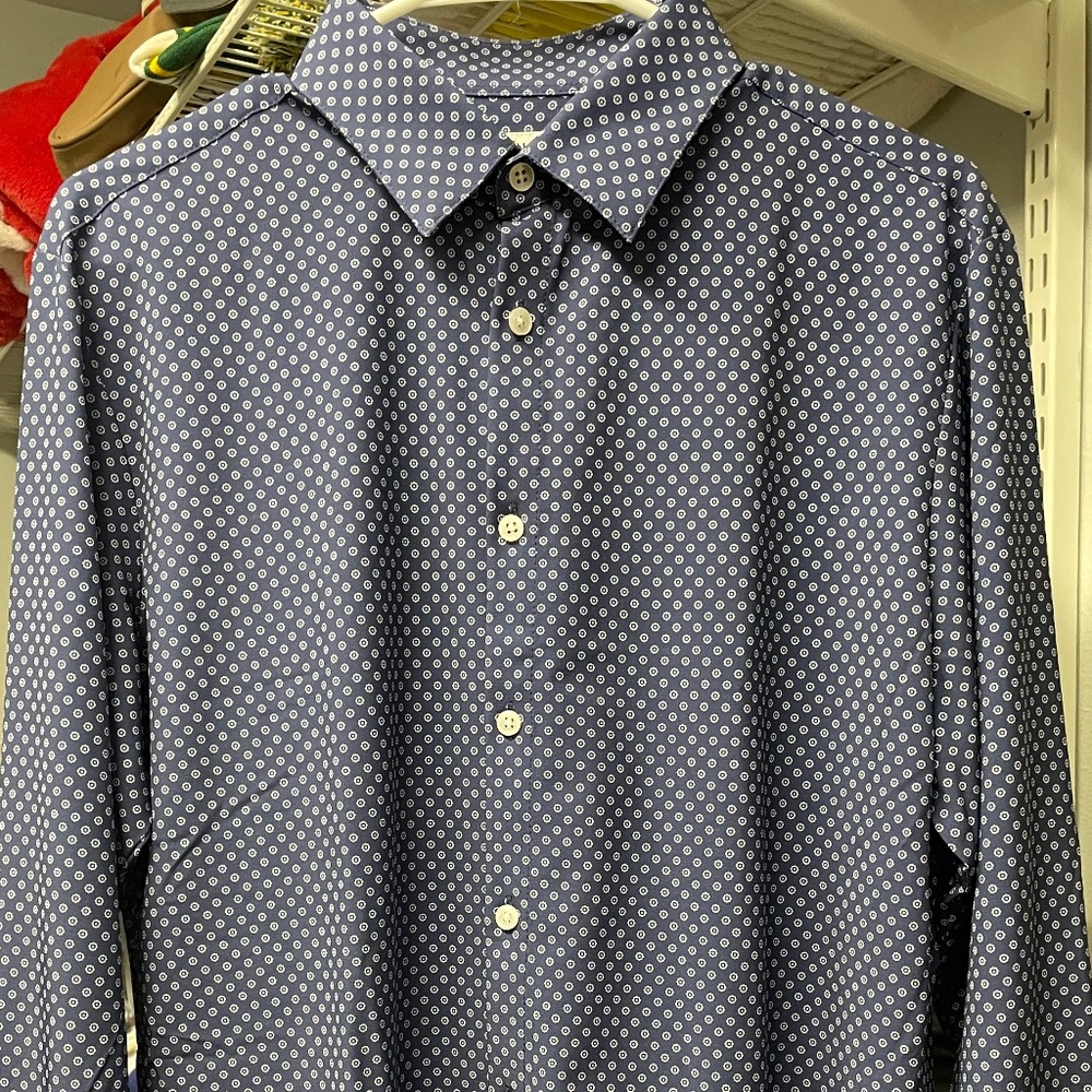 Navy Mizzen + Main Long Sleeve Button Down